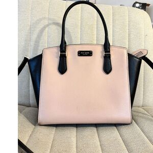 Kate Spade Jeanne Medium Leather Satchel - Pink/Black